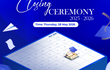 ANNOUNCEMENT: ACADEMIC YEAR CLOSING CEREMONY 2025 - 2026 🎓✨